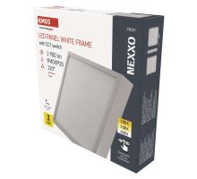 LED přisazené svítidlo NEXXO, čtvercové, bílé, 21W, se změnou CCT