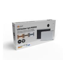Solight LED venkovní nástěnné osvětlení Modena, 12W, 680lm, 120°, černá (9)