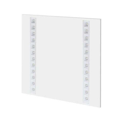 LED panel troffer 60×60, štvorcový vstavaný biely, 27W, neutrálna biela, UGR