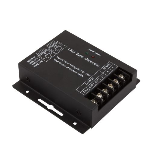Prijímač pre LED pásky (RF), 3x8A, 12 / 24V, prepojiteľný