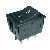 Prepínač kolískový 2pol./6pin ON-ON 250V / 15A čierny