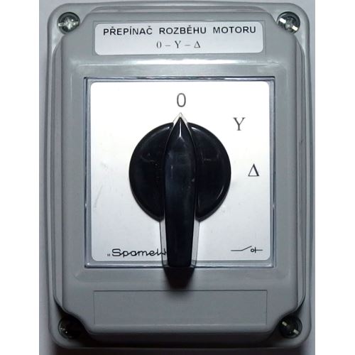 Přepínač rozběhu motoru LK32R-4.831 OB2 (0-Y-D) IP65