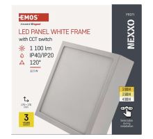 LED přisazené svítidlo NEXXO, čtvercové, bílé, 12,5W, se změnou CCT (11)