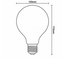 LED žárovka / filament 12W - G125 / E27 / 2000K - ZLF913DV (1)