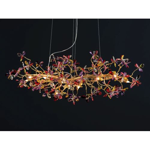 Luxusný závesný krištáľový luster 13 x G9 - CA032/1200L