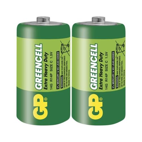 Zinková baterie GP Greencell C (R14)
