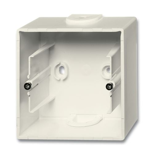 Krabice přístrojová jednonásobná pro lištové rozvody, slonová kost, ABB Future linear, Solo 2CKA001799A0896