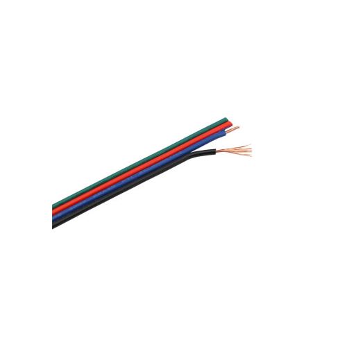 Plochý RGB kabel 4 x 0,3 mm2, AWG24