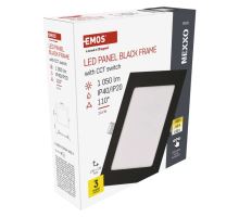 LED vestavné svítidlo NEXXO, čtvercové, černé, 12,5W, se změnou CCT (11)