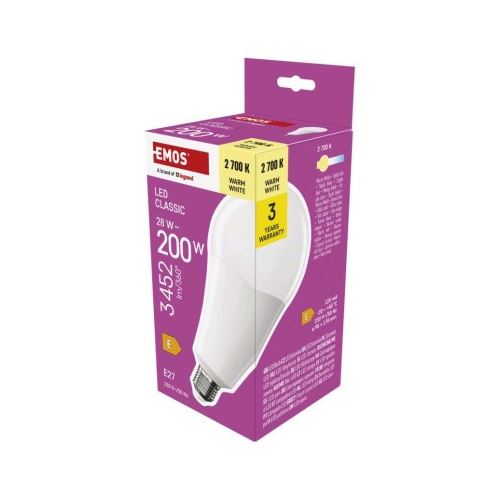 LED žárovka Classic A95 / E27 / 28 W (200 W) / 3452 lm / teplá bílá