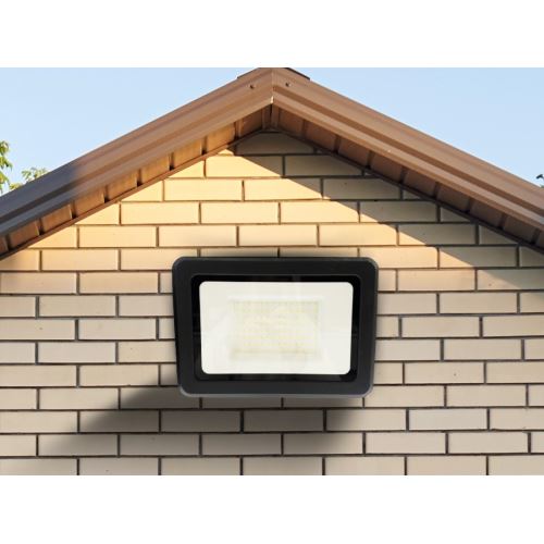 LED černý reflektor 100W / 4000K - LF0025