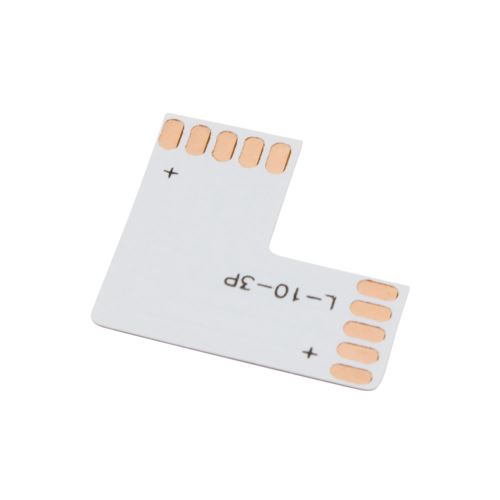 Spojka rohová, pájecí, pro LED pásky RGBW 10mm, PCB