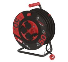 Gumový predl. kábel na bubne - 4 zásuvky 50m 2,5mm