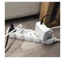 Prodlužovací kabel 5 zásuvek 2m, bílý (7)
