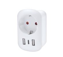 Solight cestovní adaptér s USB do Velké Británie, typ G (3)