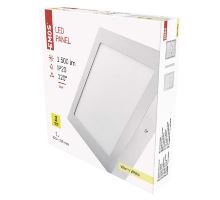 LED panel 225 × 225, prisadený biely, 18W teplá biela