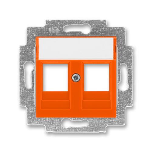 Kryt zásuvky komunikačné so strmeňom, oranžová, ABB Levit 5014H-A01018 66
