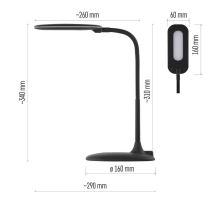 LED stolná lampa STELLA, čierna (2)