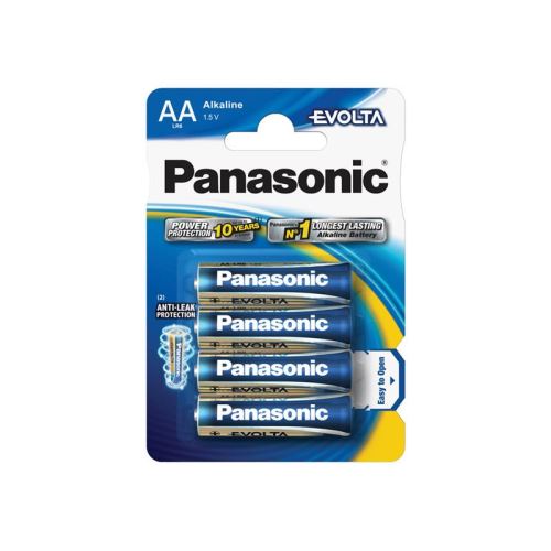 Baterie AA (R6) alkalická PANASONIC Evolta 4ks / blistr