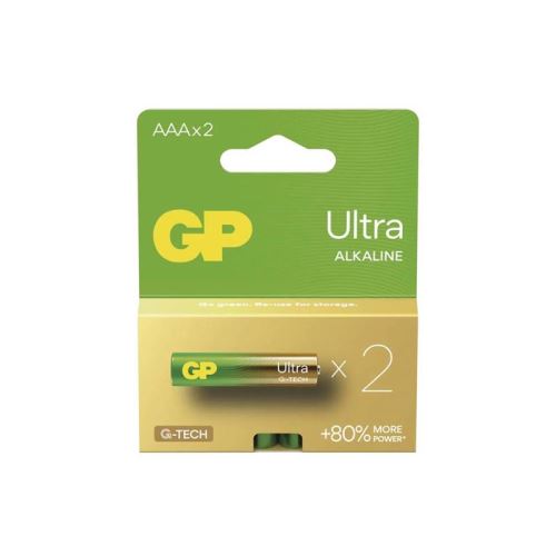 Baterie AAA (R03) alkalická GP Ultra 2ks