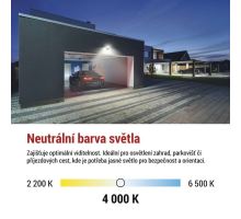 LED reflektor TAMBO se senzorem pohybu, 10 W, 1000 lm, černý (11)
