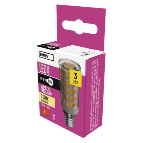 LED žiarovka Classic JC A ++ 4,5W E14 teplá biela