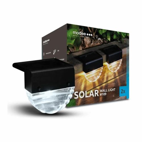 Modee LED + RGB LED solárne nástenné svietidlo ML-WS109