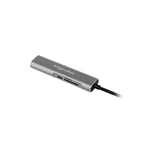 Adaptér KRUGER & MATZ (HUB) USB C na port HDMI/USB3.0/SD/MicroSD