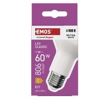 LED žárovka Classic R63 / E27 / 7 W  (60 W) / 806 lm / neutrální bílá (6)