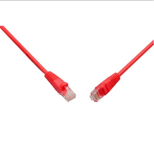 Patch kábel CAT5E UTP PVC 1m červený snag-proof C5E-114RD-1MB