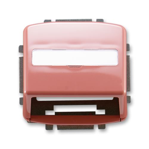 Kryt zásuvky komunikačné s popisovacími poľom, vresová červená, ABB Tango 5014A-A100 R2