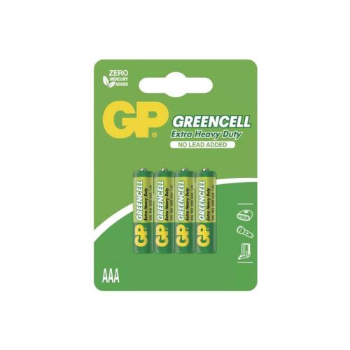 Baterie AAA (R03) Zn-Cl GP Greencell 4ks / blistr