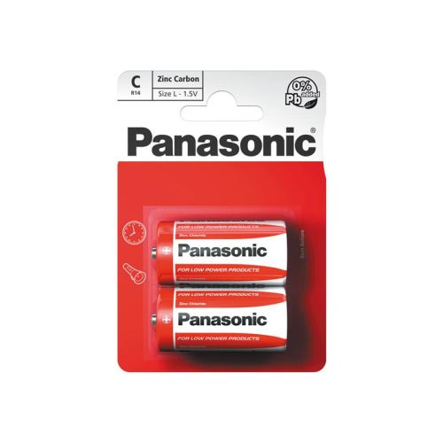 Batéria C (R14) Zn-Cl PANASONIC Red 2BP