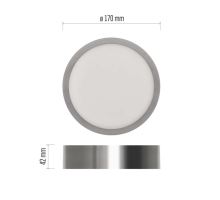 LED prisadené svietidlo NEXXO, kruhové, strieborné, 12,5W, so zmenou CCT (3)