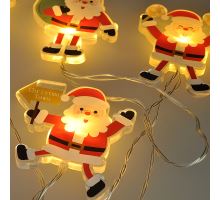 Solight LED okenní řetěz - Santa, 6x LED, přísavný, 120cm, 2x AA (5)