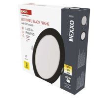 LED vestavné svítidlo NEXXO, kruhové, černé, 18W, se změnou CCT
