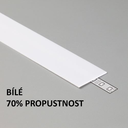 Plexi G bílé pro AL profily FKU15, 90, 1m
