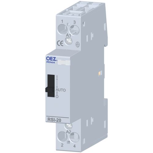 Stýkač inštalačné 20A 230V ~ RSI-20-20-A230-M 2xNO s manuálnym ovládaný