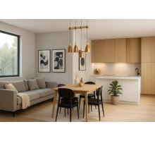 Závěsné měděné kovové svítidlo 4 x E27 - ME0413-4/B (1)
