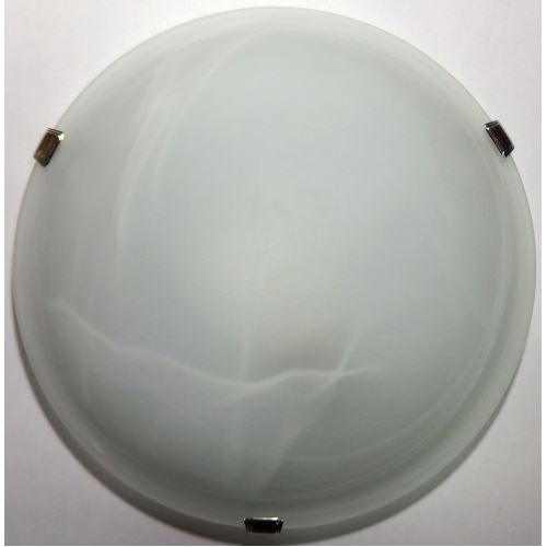 Svietidlo OPTIMA 30 (41120) stříbnrý úchyt, biele žíhané sklo