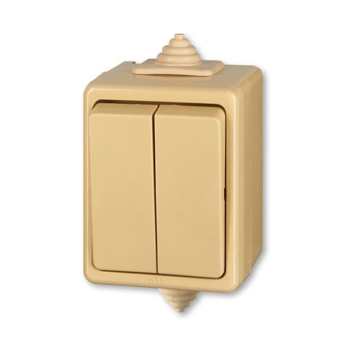 Přepínač střídavý dvojitý IP 44 ABB 3553-52929 D