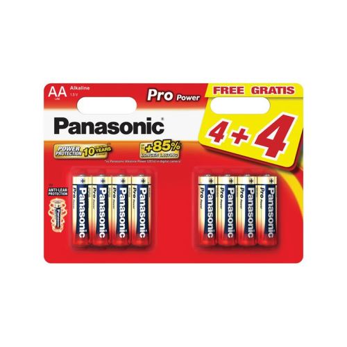 Baterie AA (R6) alkalická PANASONIC Pro Power 8ks / blistr