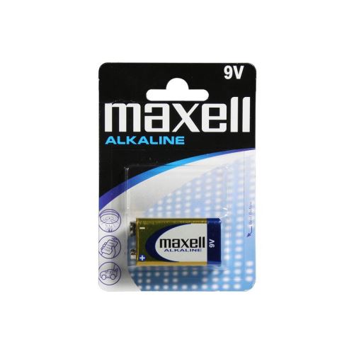 Baterie 6LR61 (9V) alkalická MAXELL 1ks / blistr