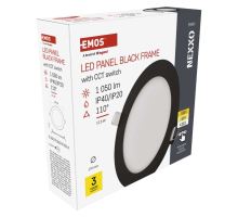 LED vestavné svítidlo NEXXO, kruhové, černé, 12,5W, se změnou CCT (11)