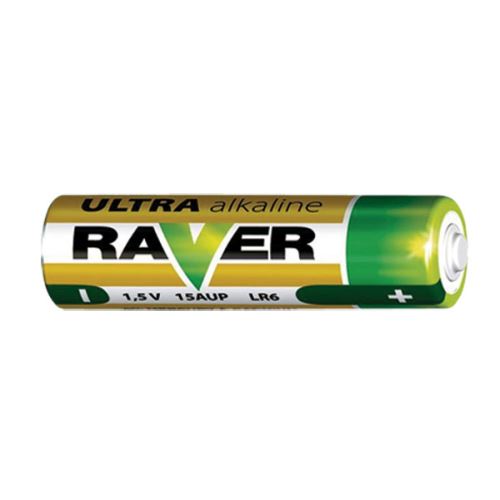 Baterie AA (R6) alkalická RAVER 8ks