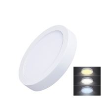 Solight LED mini panel CCT, prisadený, 12W, 900lm, 3000K, 4000K, 6000K, okrúhly