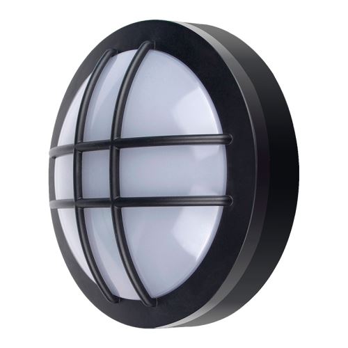 Solight LED vonkajšie osvetlenie guľaté s mriežkou, 20W, 1500L, 4000K, IP65, 23cm, čierna