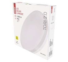 LED přisazené svítidlo TORI, kruhové bílé 24W neutrální b., IP54