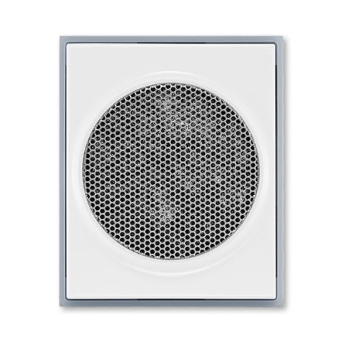 Kryt pro reproduktor, s kulatou mřížkou, bílá/ledová šedá, ABB Element, AudioWorld 5016E-A00075 04
