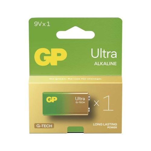 Alkalická batéria GP Ultra 9V (6LF22)